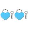 2pcs 2 Sets Heart Shaped Padlock 30x39mm Size Love Lock Padlock  For Romantic Occasions