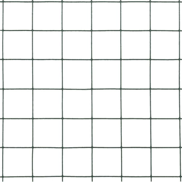 VidaXL Grillage Métal Acier Revêtement PVC 10x0,5 m Carré Vert Clôture Jardin 143625