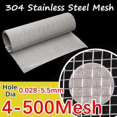 100 x50cm 304 Edelstahl Drahtgeflecht Filternetz 4-500M Metallfront Reparatur Fix Woven Mesh Filtration Bildschirm Blatt Werkzeugteile