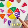 51Pcs=9 Circles EVA Fraction Instrument Demonstrator - Score Addition and Subtraction Calculation for Students STEM Education