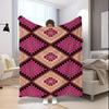Geometric Pattern Blanket Microfiber Flannel Cover Blanket Bedroom Living Room Sofa Soft And Comfortable Home Decoration