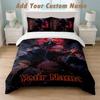 Bedding Set 1 Duvet Cover 2 Pillowcases Jujutsu Kaisen Print Soft Bed Linen Bedroom Decor
