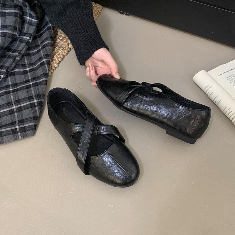 

Мода Роскошная Мода Неглубокие Женские Балетки Обувь Слипоны Женская Повседневная Обувь Круглый Носок Женские Балетки Мэри Джейн Обувь Лолита 35 чёрный