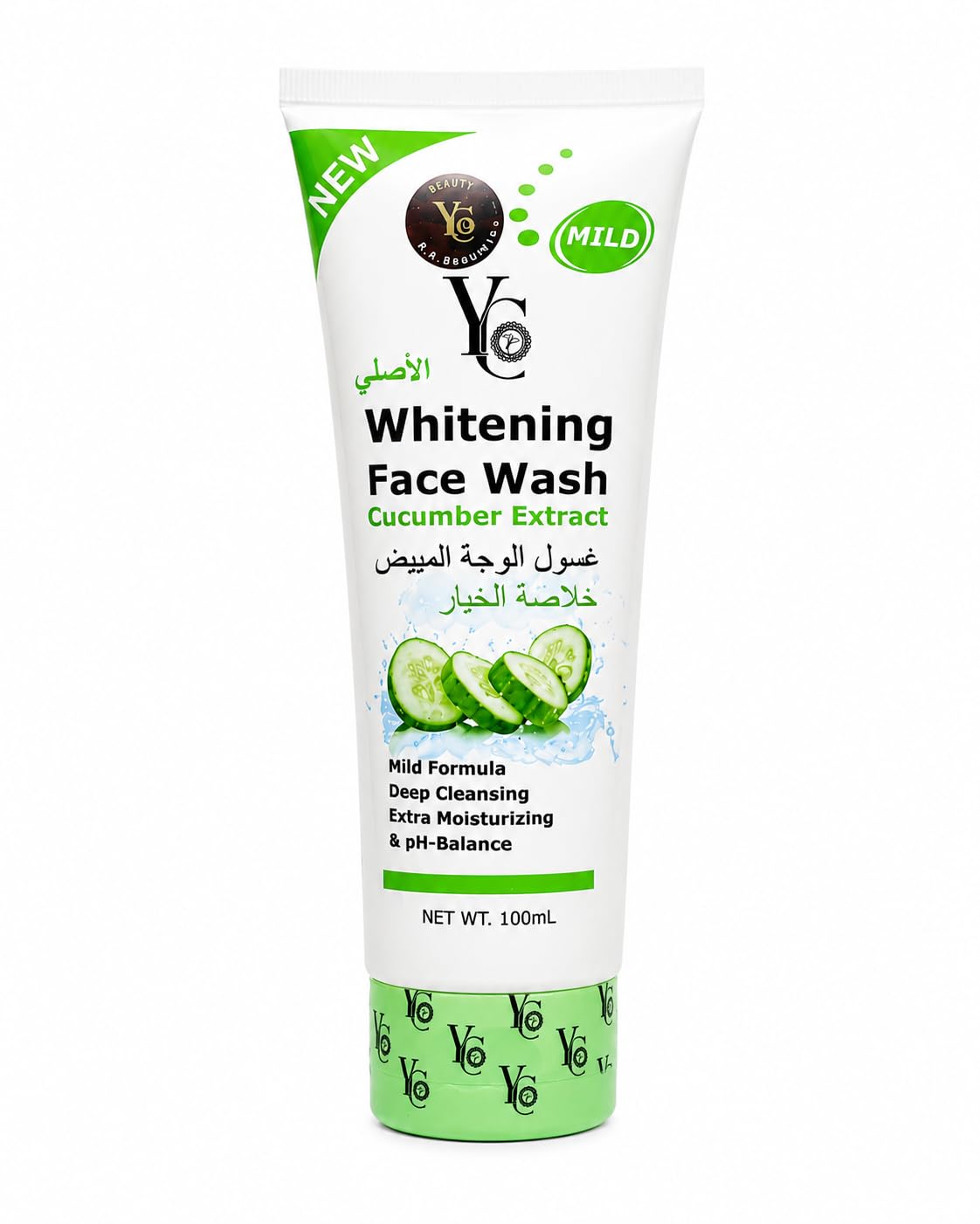 YC Whitening Face Wash for Oily Skin Enriched with Cucumber Clears Clogged Pores Gently Cleans YC230-100 ml Face Wash for Unisex (Pack of 1)