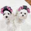Pet Hat Fastener Tape Design Adorable Pet Cat Dog Headgear Soft Comfortable Lightweight Party Hat Pet Supply