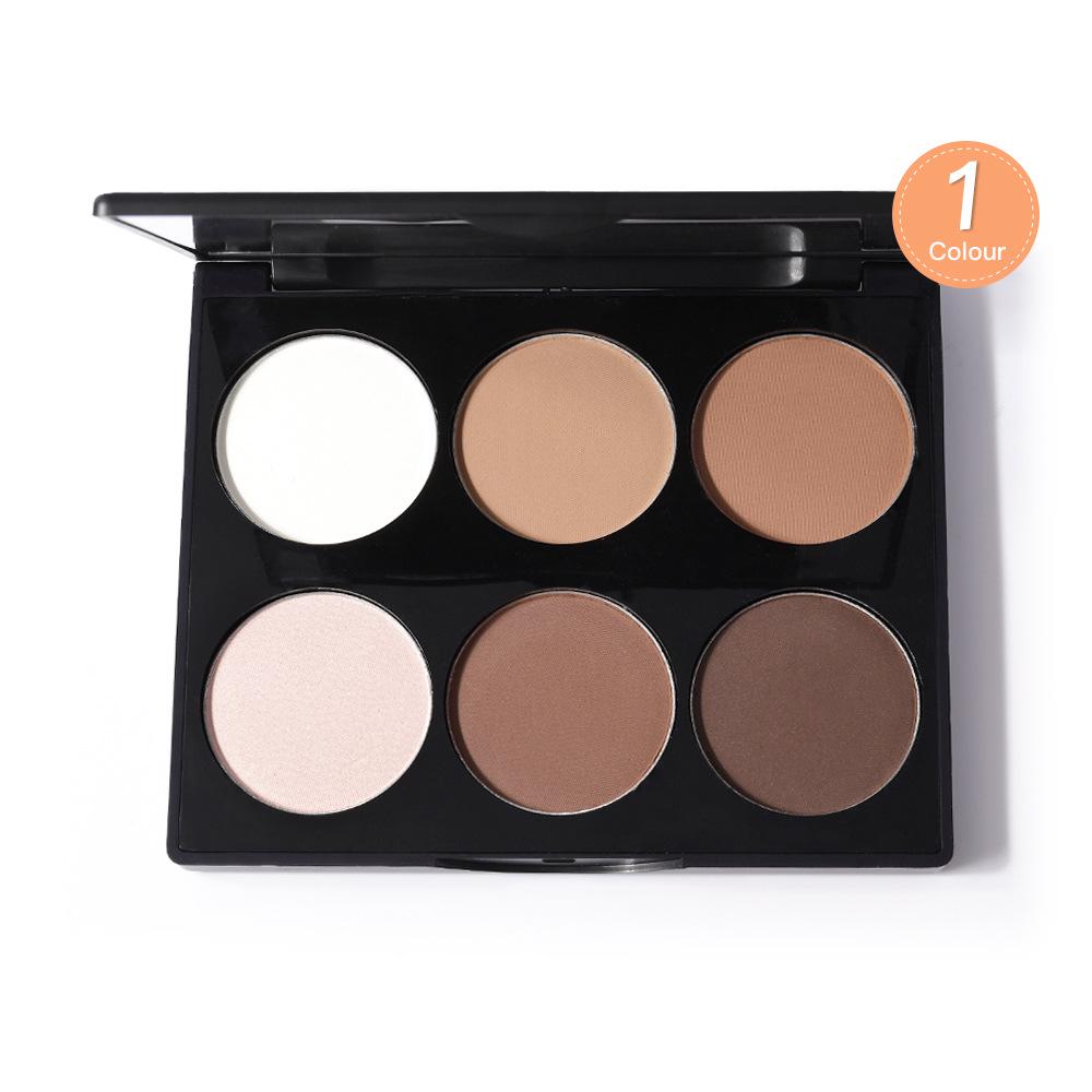 Paleta de Contorno de 6 Colores Meiqier: Kit de Iluminador y Sombra para un Look Esculpido