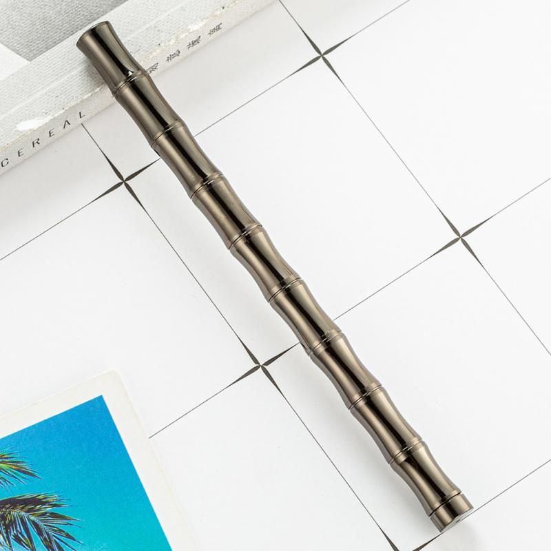 Neu! 0,5 mm Messing-Business-Unterschriftsstift, einfarbig, Bambus, Geschenke, Tintenroller, Studenten-Briefpapier, Büro
