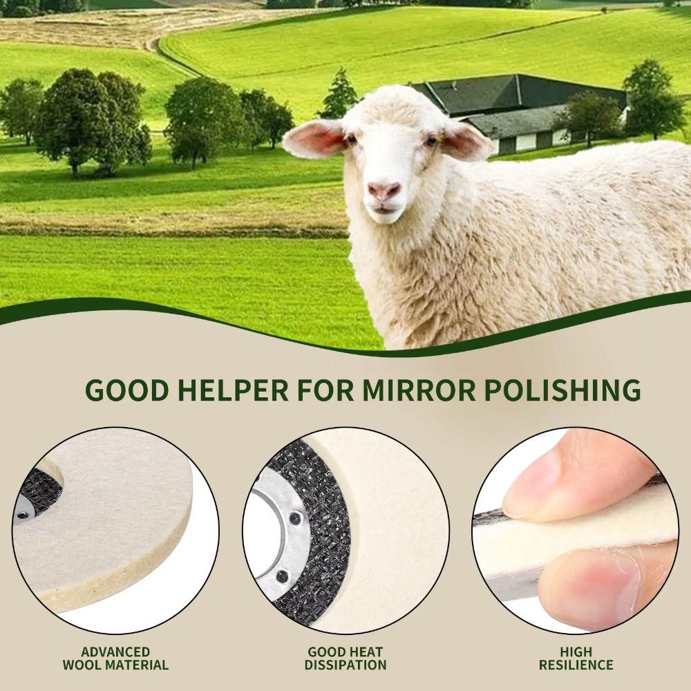 Polishing Wool Polishing Flap Disc Angle Grinder Polishing Wheel Stone Polishing