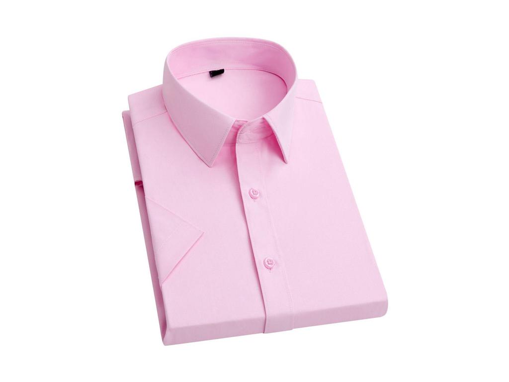 2025 Men's Business Short Sleeve White Shirt - Summer Plus Size Workwear