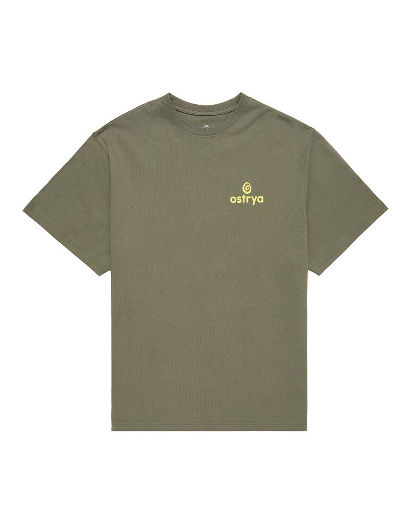 OSTRYA 26Ss Botanical Dept Stamp Tee Sage