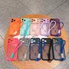 Skin Touch Matte Wrist Strap Case for iPhone 16, 15, 14, 13, Pro Max