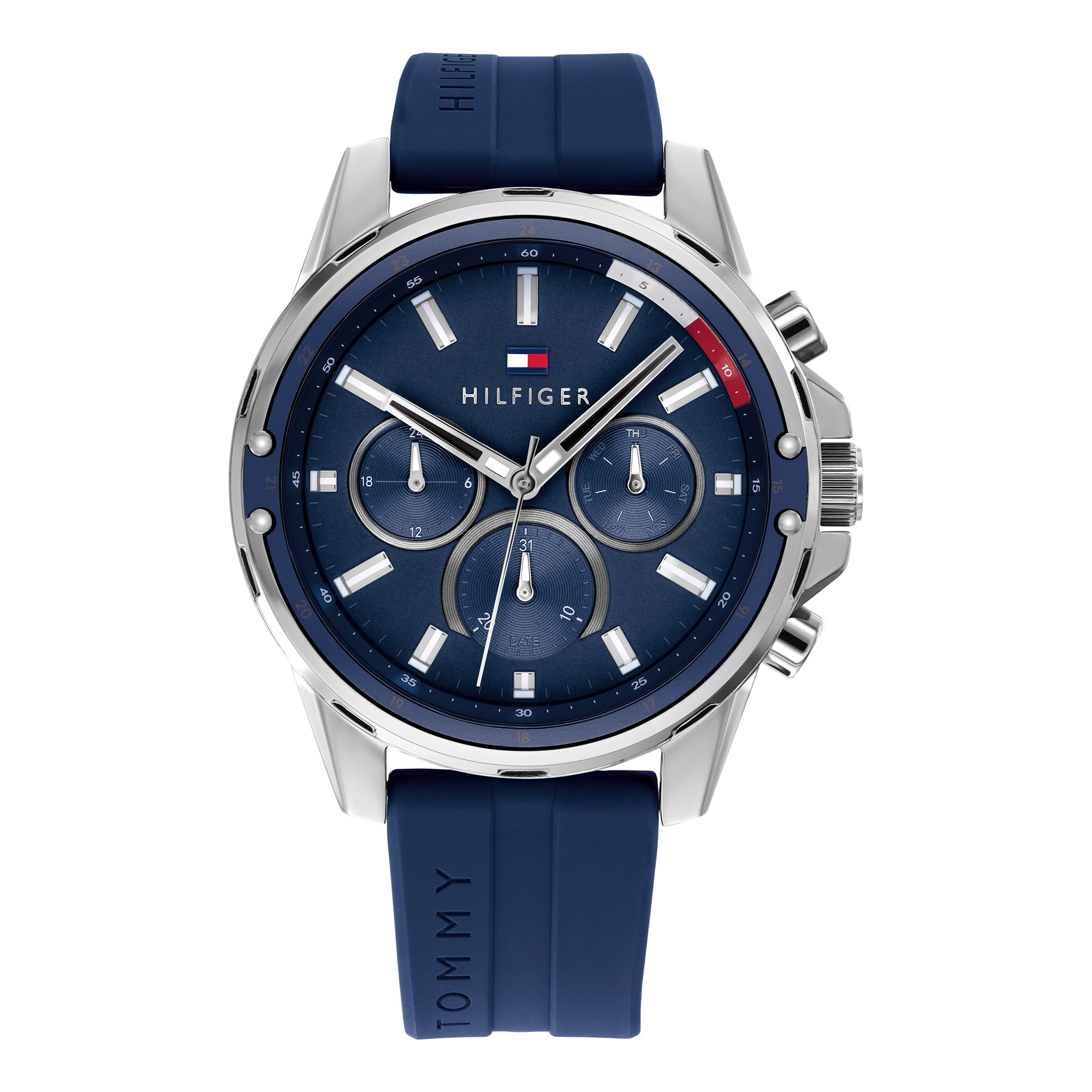 1791791 Tommy Hilfiger Mason Blue Analog Casual Quartz Watch Men s (International Shipping)