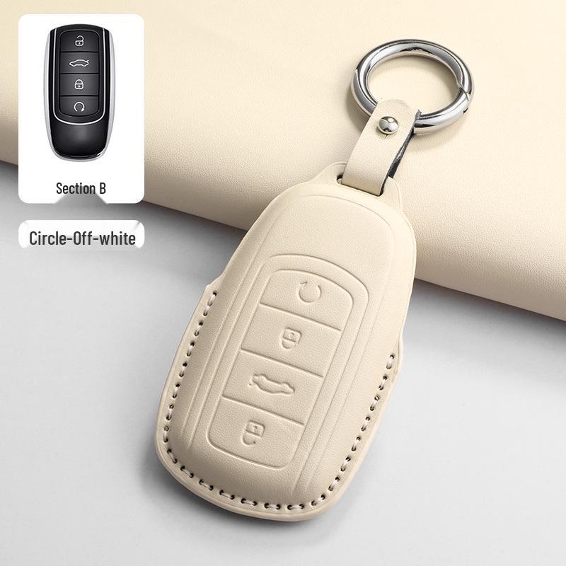 Chery Key Case for Tiggo 8, Tiggo 9, Arrizo 5, Tiggo 7 - Alcantara Key Bag with Buckle