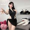 Fun underwear Royal sister neck suit Small breasts show big charm Passion seduction onesie Two short skirts