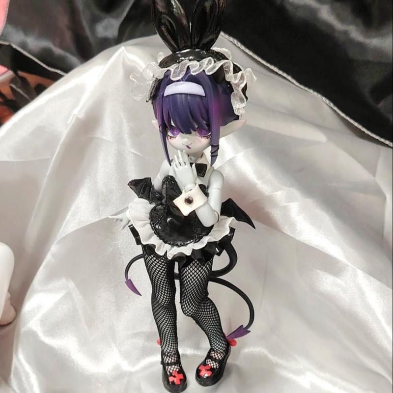 In Stock Genuine 1/8 BJD Devil's Horns Movable Doll Blind Box Ornament Figurine Doll Cute Figurine Birthday Gift Decoration