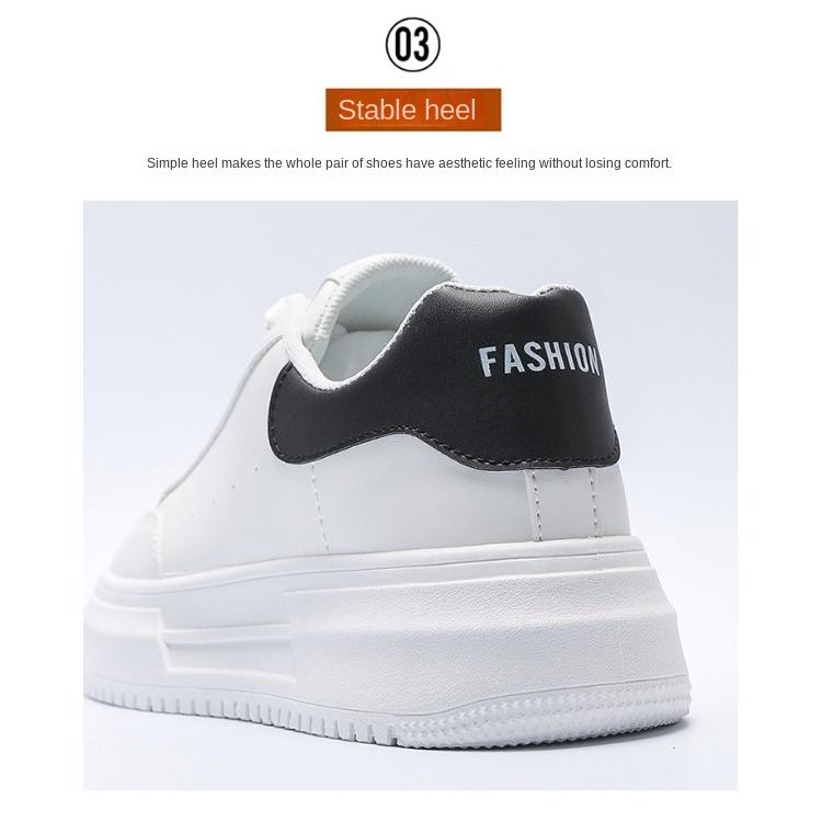 Spring Men's Shoes Breathable Small White Shoes Male Student Trend All Match Thick Sole Sports Casual Board Shoes Fashion Shoes