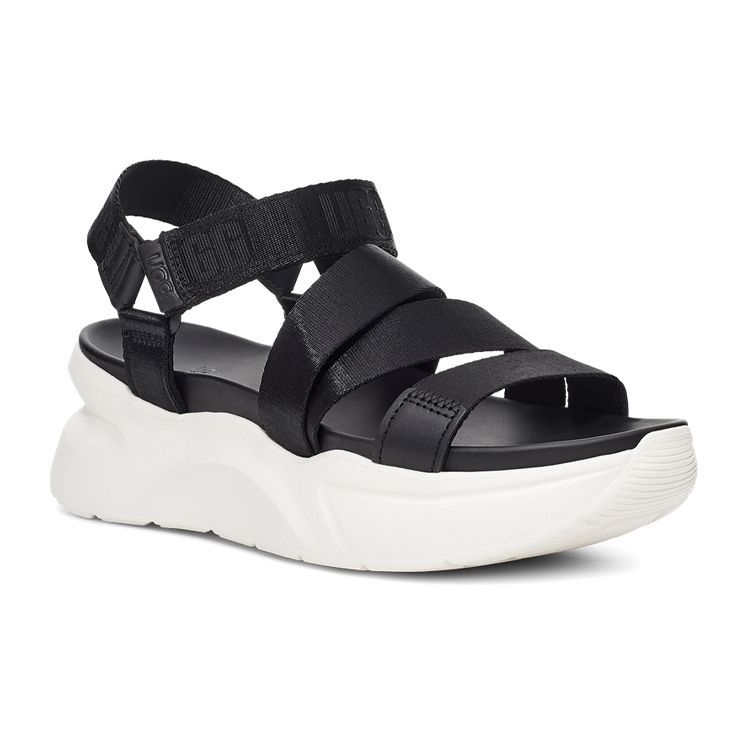 UGG La Shores Sandals Women Sandals Black White 1118499-BPLL