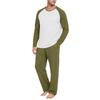 Men's Long Sleeve Pajama Set - Comfortable Sleepwear for Home Loungewear