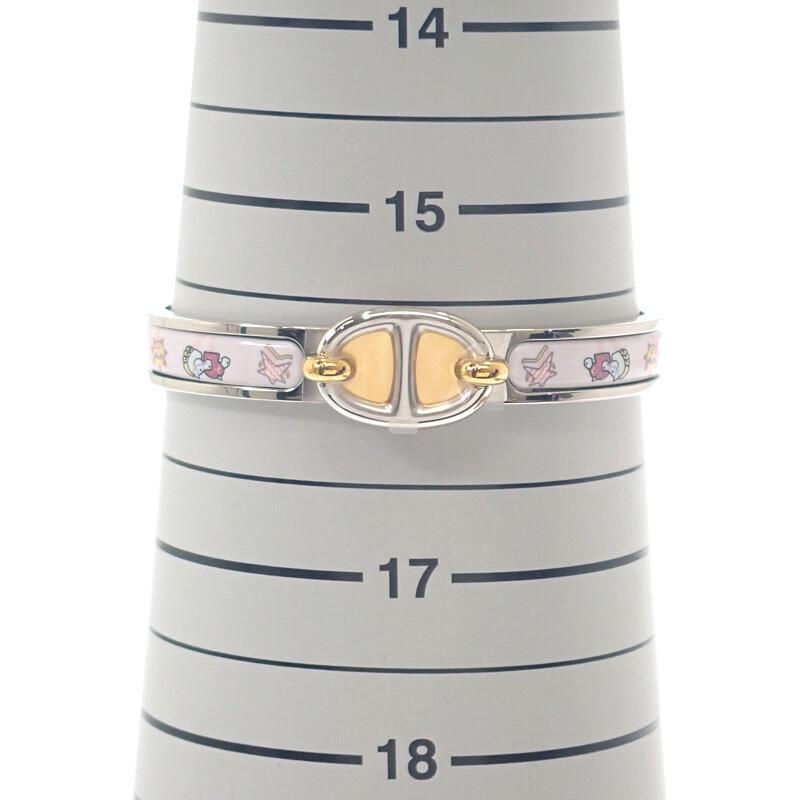 HERMES  H204411FPJ2PM  Bangle Pink Metal/enamel Women
