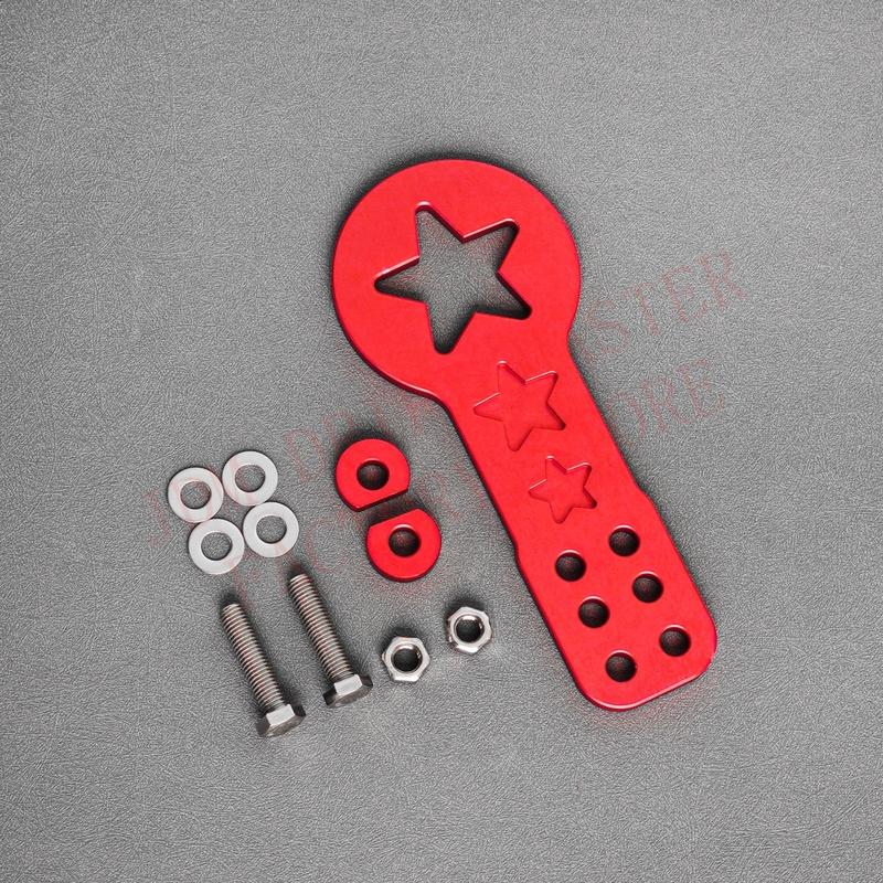 JDM Style Car Rear Bumper Tow Hook Thickened Aluminum Alloy Star Trailer Towing Tools