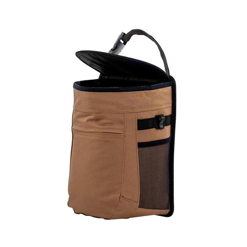 Multi-functional Car Trash Can with Lid and Seat Back Storage
