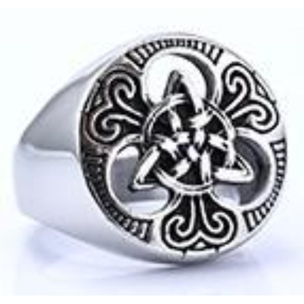 Nordic Vintage Ring Titanium Steel Rust Free Fashion Jewelry for Women Men Trendy Accessories