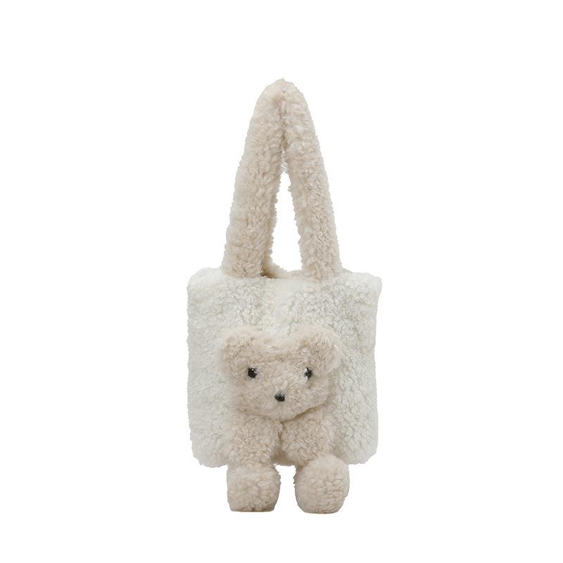Large-capacity Bucket Bag, Cute Cartoon Bear Armpit Bag, Commuting Single-shoulder Bag
