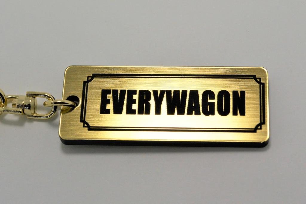 Every Wagon Gold Black Double Ring Acrylic Original Keychain DA17W DA64W 4WD Custom Parts A-471-1 &