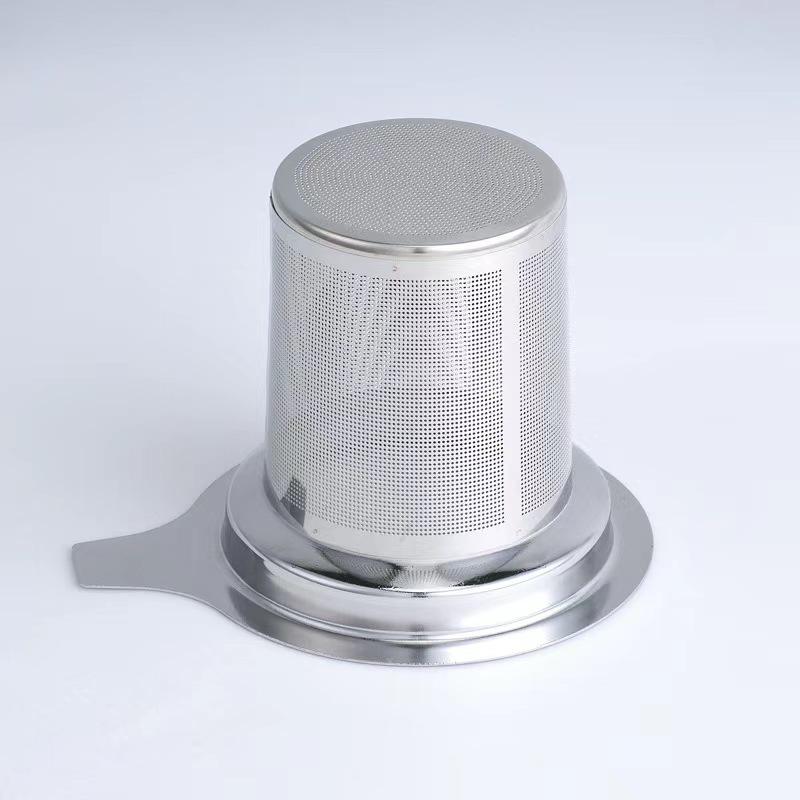 304 Stainless Steel Single-Ear Tea Infuser with Handle & Mesh Filter