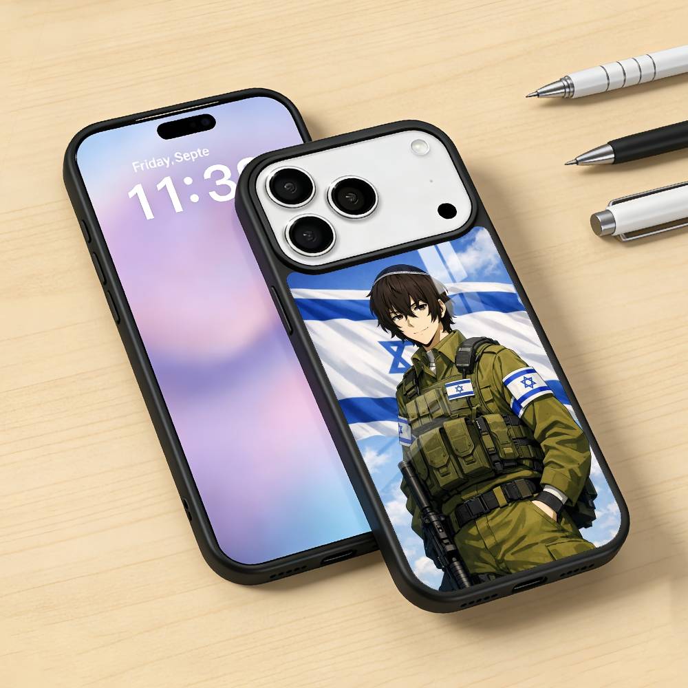 Flag of Israel Phone Case For iPhone17,16,15,14,13,12,Pro,Max,Magnetic For Magsafe Wireless Charging