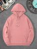 Brush‑stroke Graphic Pullover Hoodie Sweatshirt with Cross Element Back Print for Men Daily Commuting and Minimalist Street‑style Outfits