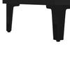 Entrance Side Cabinet / Sofa Sideboard / Living Room Storage Cabinet / Bathroom Shelf with Transparent Double Door Design, Black 69.5x34x90 Cm