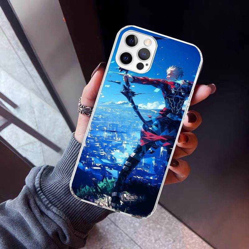 Fate Zero Stay Night Archer Phone Case For iPhone 17 Air 11 13 Mini 14 15 Plus 16 12 Pro Max 16E SE 7 8 Pattern Soft TPU Back Co