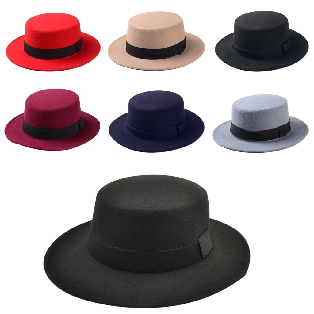 Hat For Women Men Wide Brim Felt Hat 