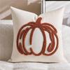 Fall Towel Embroidered Pumpkin Throw Pillowcase Cojines Thanksgiving Sofa Decorative Cushion Cover Halloween Square Pillow Cover