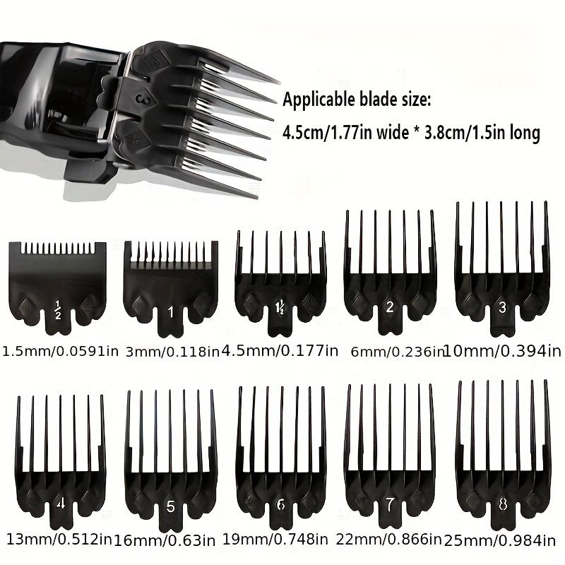 Guards 10pcs Cutting Hair Universal Combs For Professional Hair Trimmer Machine Barber Accessories Trimmer Limit Combs 1525mm