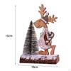 Christmas Table Decoration Wooden Centerpieces Elk Tree Winter Rustic Kitchen