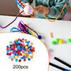 200 kusů pomponů Měkké DIY Kreativní řemesla Umění a pro Hobby Potřeby Dekorace Škola
