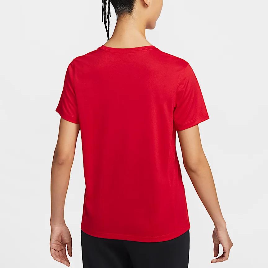 Nike Dri-Fit Team Legend Quick-Dry Comfortable Crew Neck Short Sleeve T-Shirt Women Tops University-Red IB8899-657