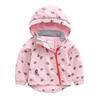 Children's Velvet Ski Jacket – Windproof, Hooded Fleece for Spring & Autumn, Trendy Design for Kids