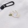 10 Piece Peace Symbol Brooch Badge Pin With Tree Branch Detail Shape For Weddings Business Meetings Everyday Wear
