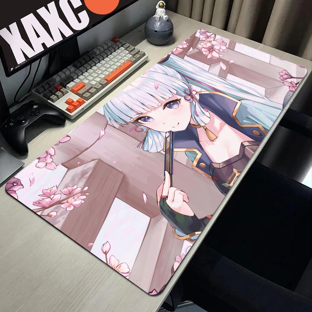 Kamisato Ayaka Mouse Pad Genshin Impact Mousepad Genshin Keyboard Pad Ayaka Padding Computer Pad PC Gaming Accessories Desk Mat