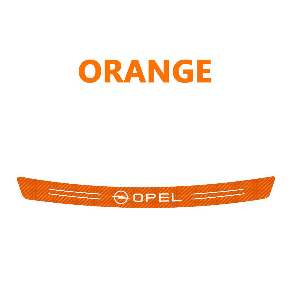 1PCS Car Tail Trunk Rear Bumper Protector Carbon Fiber Sticker For Opel Zafira B Corsa D Insignia Mokka Regal Car Accessories DP2