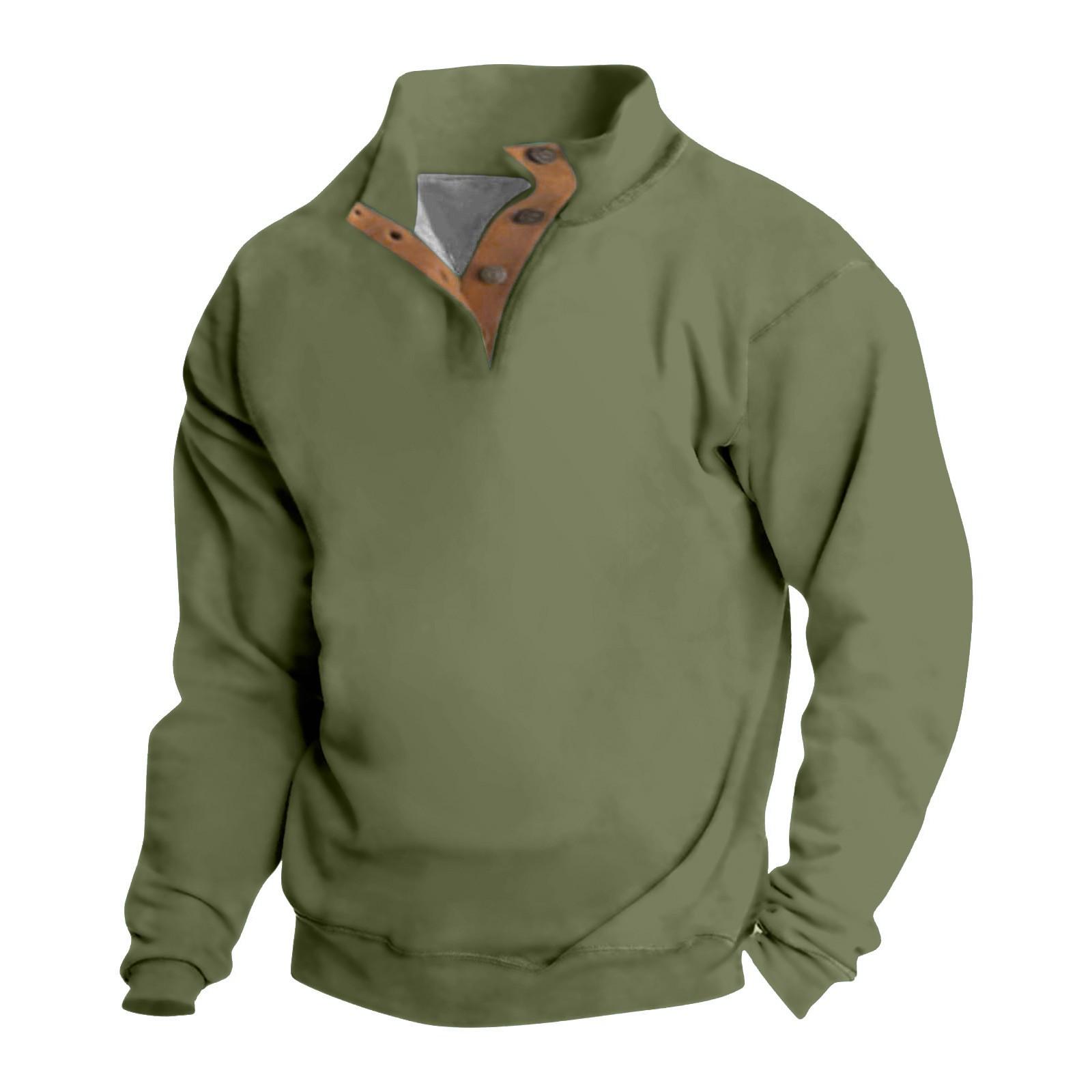 

Весенне-осенняя мужская толстовка с воротником-стойкой на открытом воздухе, повседневные свитера, топы XXL