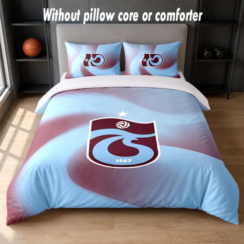 Trabzonspor FC Design Bed Bedding Set 1 Duvet Cover + 2 Pillowcases Soft Breathable Household Bed Linens