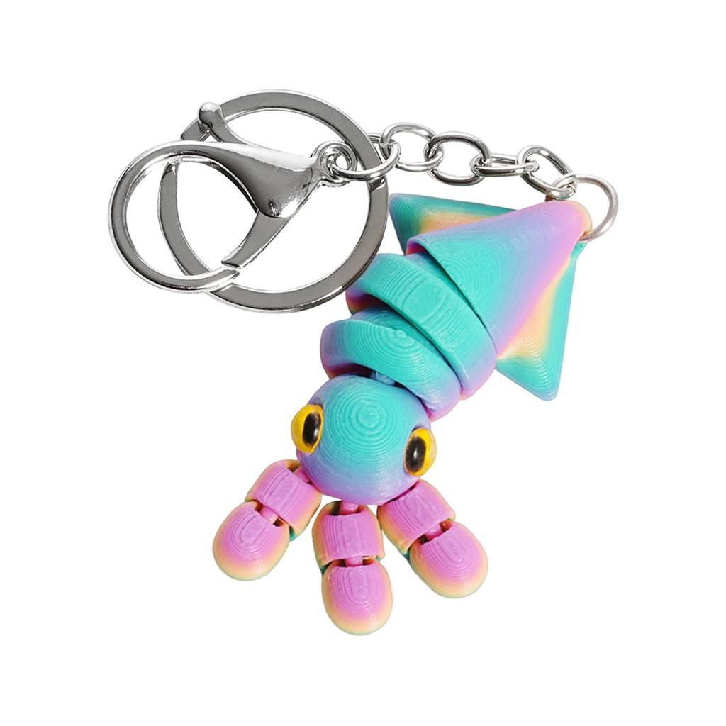 3D Printed Cute Three-dimensional Keychain Schoolbag Small Pendant Gift Small Ornament