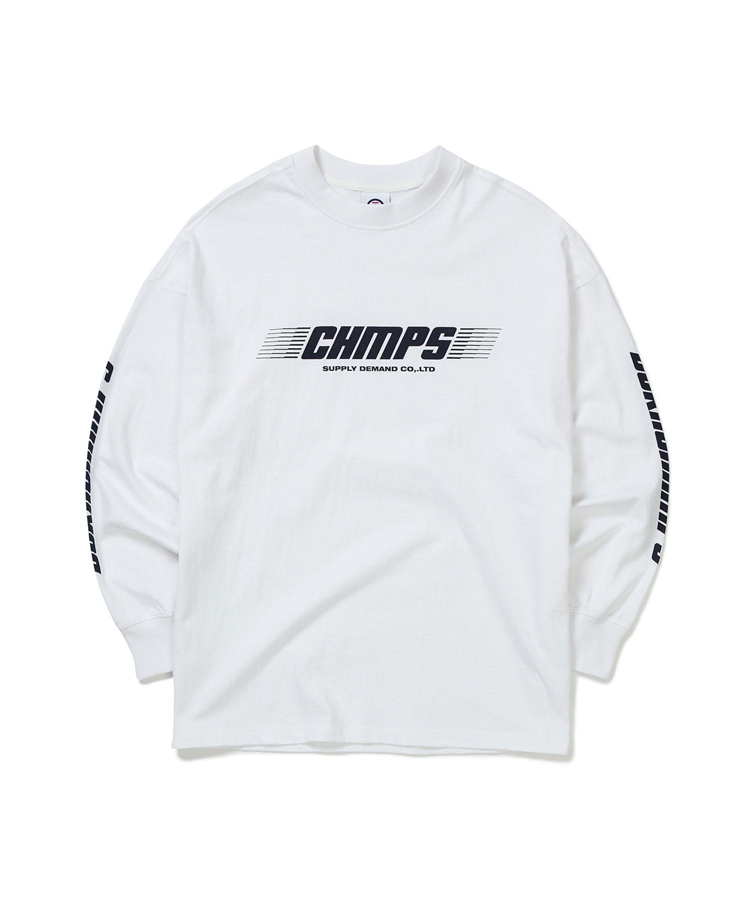 Bonchams Champs Italic Logo Long Sleeve B22Ft03Wh L