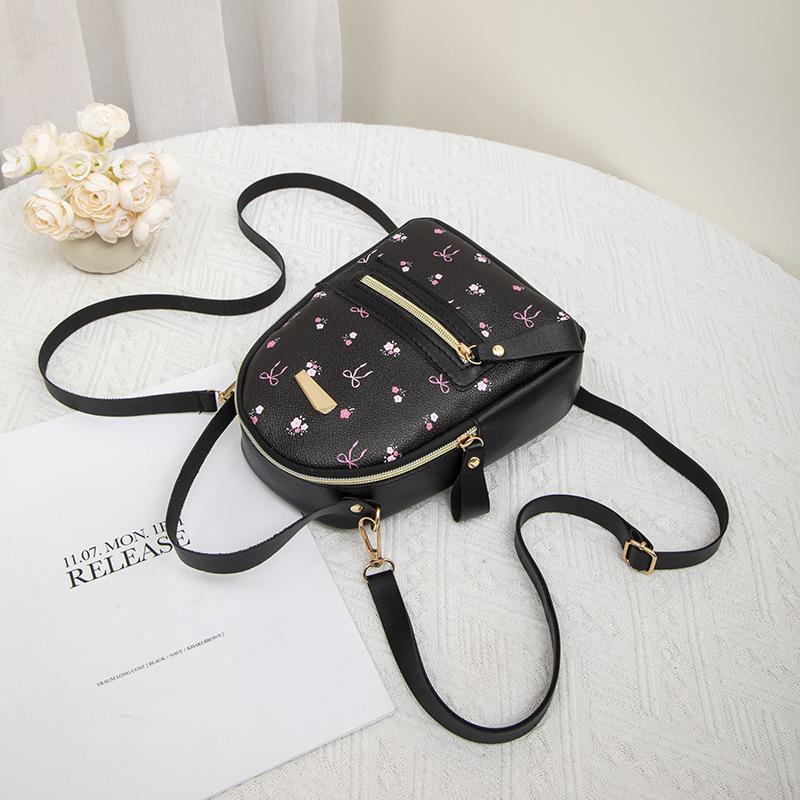 JYL TS Women's Sling Bags  Flower Back 115 Backpack PU Printed Mini Women Bag