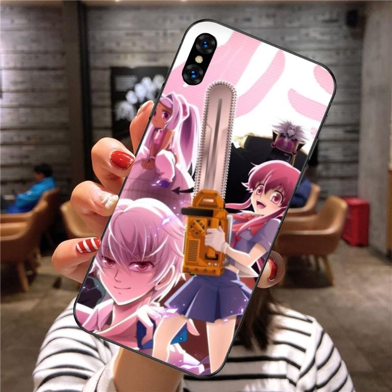 Future Diary Mirai Nikki Handyhülle für Xiaomi Mi 12 11T 10T 9T Lite Pro Ultra Note 10 Poco F3 F4 X4 GT Weiche schwarze Handyhülle