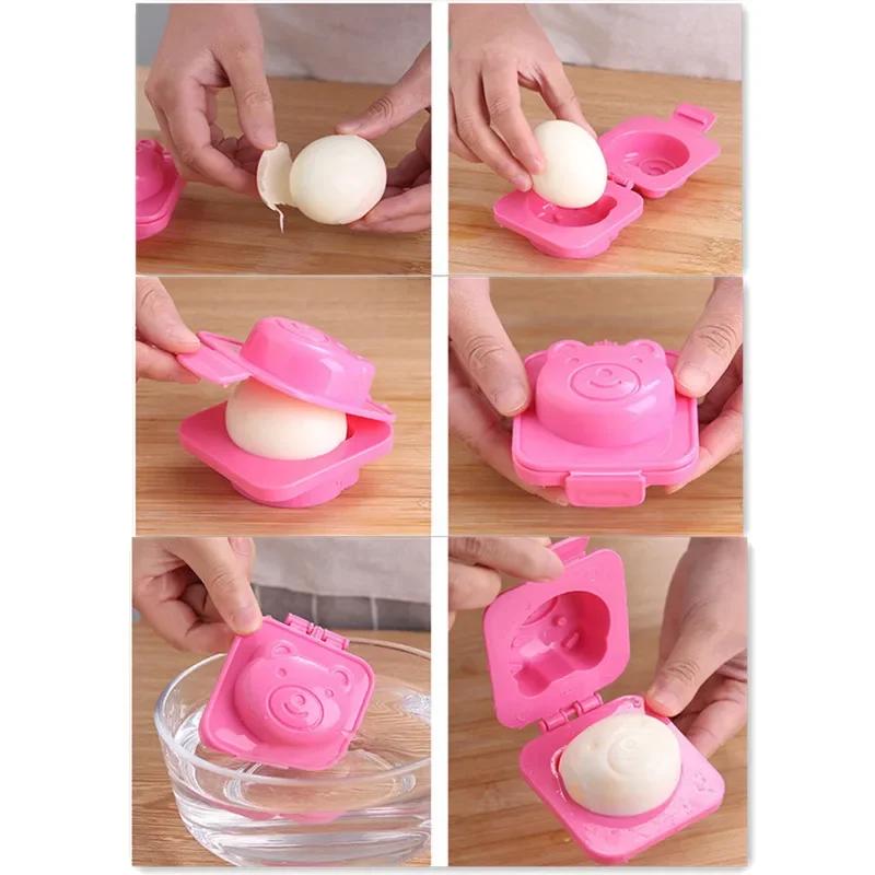 1 Pcs Boiled Egg Mold Cute Cartoon DIY Egg Ring Mould Bento Maker Cutter Decoratin Rice Ball Kitchen Accessories For Kitchen